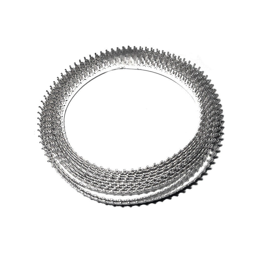 935 Argentium Silver Bezel wire, Gallery wire, Gallery ribbon, Gallery pattern, Argentium silver, Wire, Jewelry making - 4 inch (10 cm)