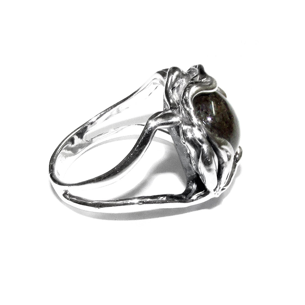 Labradorite ring 925 sterling silver handmade size 7, single copy, Silver ring, natural Labradorite, Statement ring, Handmade ring