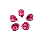 Natural Rubellite Teardrop faceted Beads size 10x7 mm, Rubellite Gemstone, Jewelry making, Natural Gemstone Teardrop beads - 1 piece