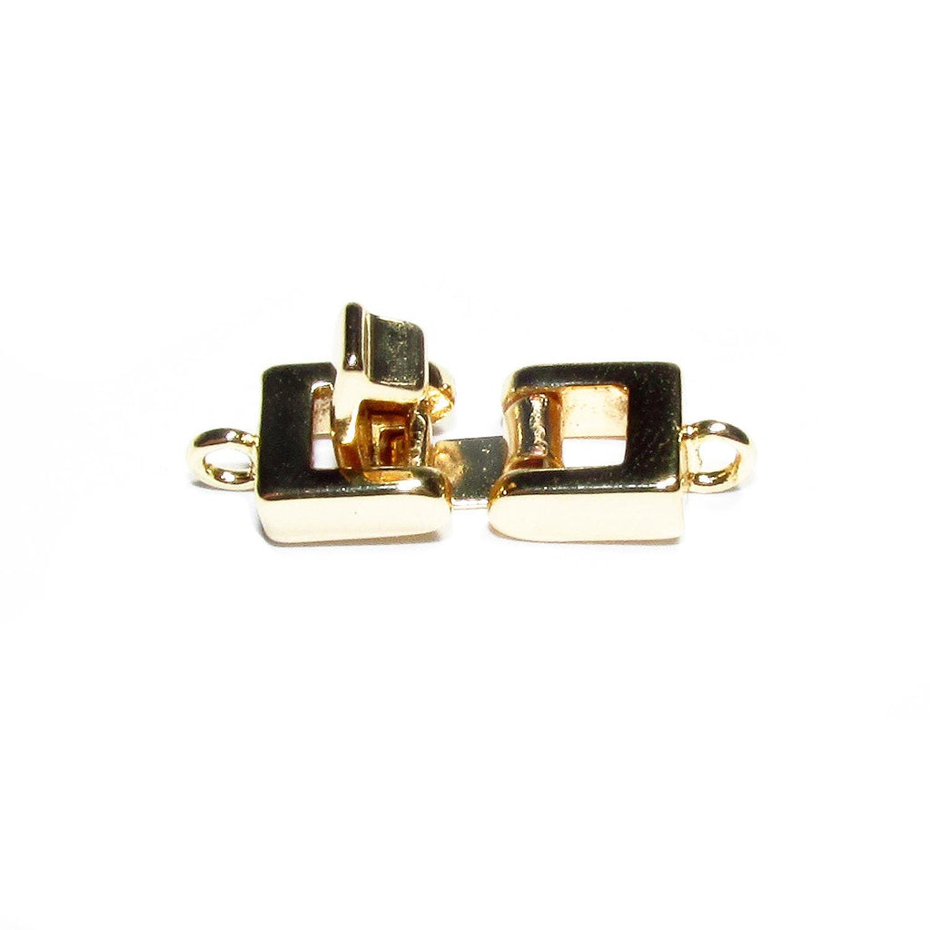 14K Yellow Gold Filled Box Clasp, Jewelry Making (23x7mm)