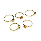 14K Yellow solid gold blank ring with bezel cup 4 mm size 4 - 10, Base ring, Gold ring, bezel cup, Jewelry making, Setting - 1 piece