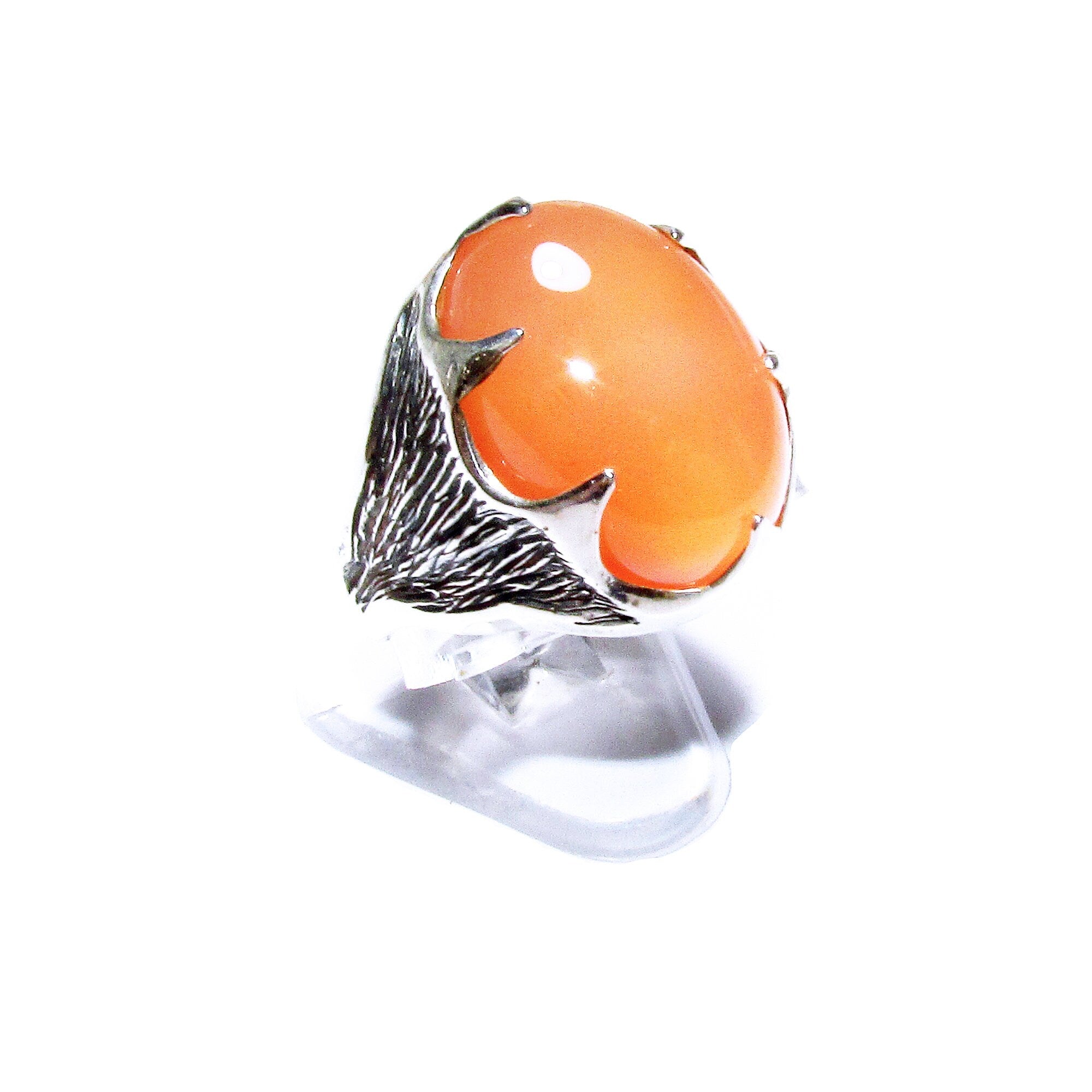 Statement Chalcedony ring 925 sterling silver size 7 1/2, Handmade ring, single copy, 925 sterling silver, Natural Chalcedony, gemstone