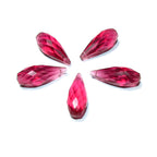 Natural Ruby Teardrop faceted Beads size 20x8 mm, Ruby Gemstone, Jewelry making, Natural Gemstone Teardrop beads - 1 piece