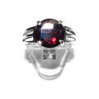 Statement Garnet ring 925 sterling silver size 7, Handmade ring, single copy, sterling silver, Garnet ring,  silver ring, red gemstone