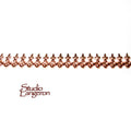 Natural Copper Gallery wire, Copper wire, Gallery pattern, Gallery ribbon, Wire, Setting, Jewelry making, Copper findings - 4 inch (10 cm)