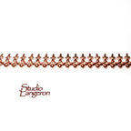 Natural Copper Gallery wire, Copper wire, Gallery pattern, Gallery ribbon, Wire, Setting, Jewelry making, Copper findings - 4 inch (10 cm)