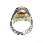Citrine ring 925 sterling silver size 8, Handmade ring, single copy, 925 sterling silver, Natural Citrine, silver ring, gemstone Citrine