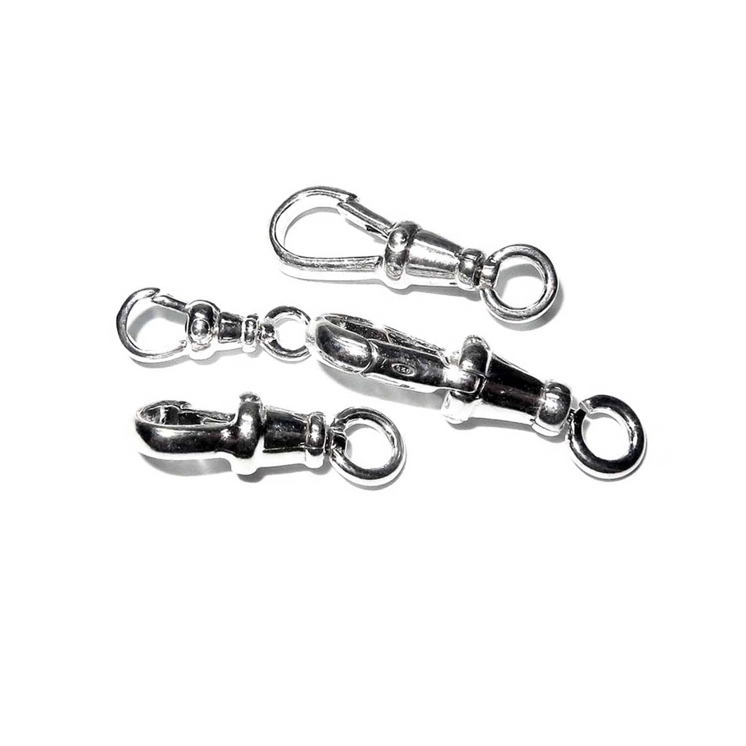 925 Sterling Silver Albert Clasps size 13, 17, 21, 23, 25, 29 mm, Sterling silver clasps, Albert clasps, Jewelry making - 1 piece