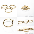 14K Yellow gold filled texture blank ring with loop size 4, 5, 6, 7, 8, base ring, Gold filled, ring with loop, Jewelry making - 1 piece