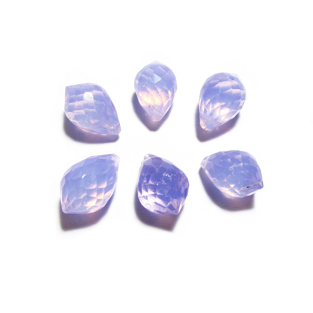 Natural Lavender Teardrop faceted Beads size 10x7 mm, Lavender Gemstone, Jewelry making, Natural Gemstone Teardrop beads - 1 piece