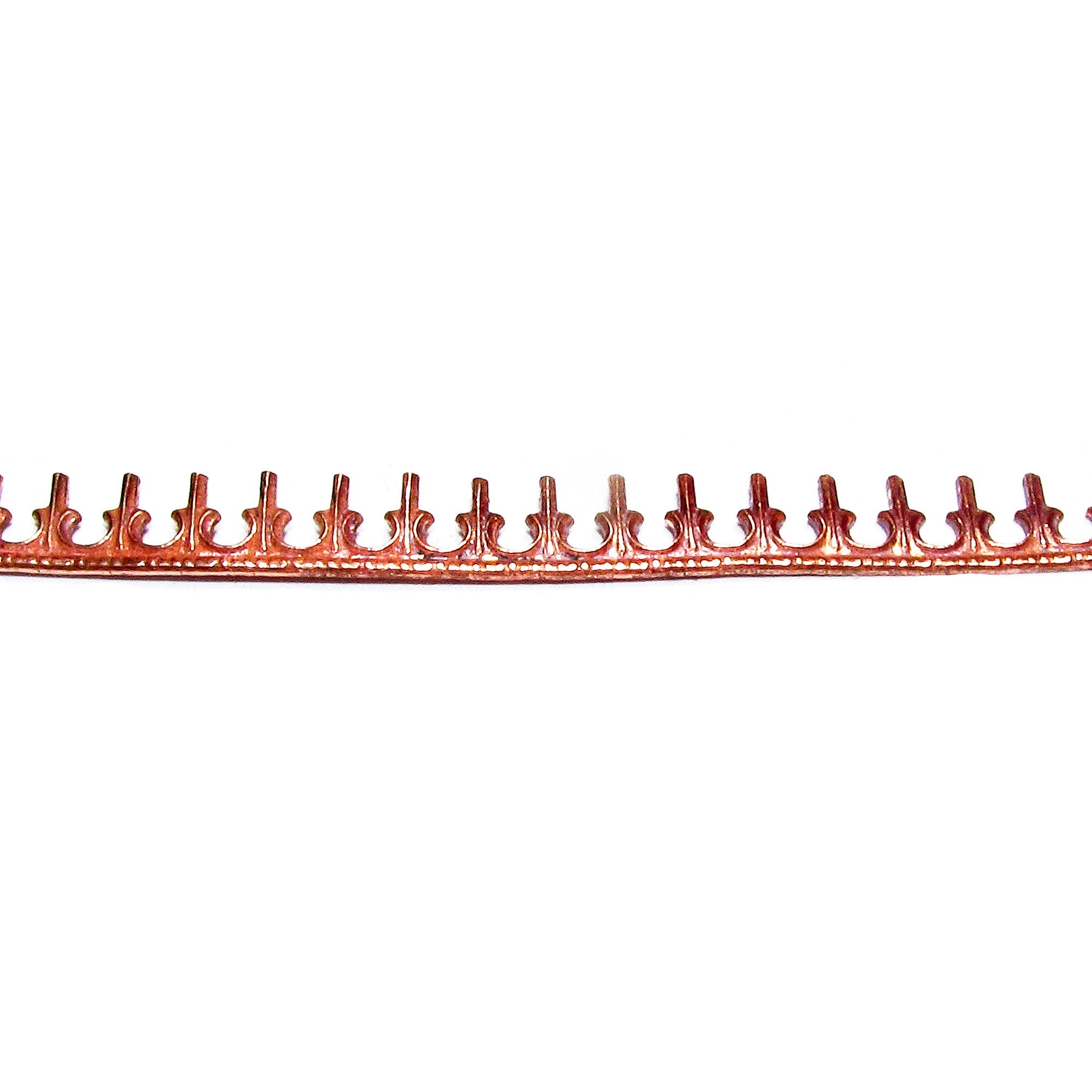 Natural Copper Gallery wire, Copper wire, Gallery pattern, Gallery ribbon, Wire, Setting, Jewelry making, Copper findings - 4 inch (10 cm)