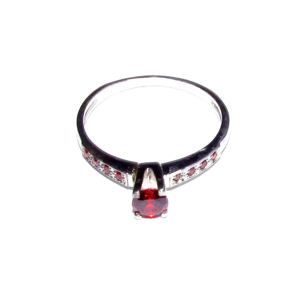 Garnet ring 925 sterling silver size 6, handmade ring, single copy, sterling silver, Garnet, 925 silver ring, gemstone, Gift ring