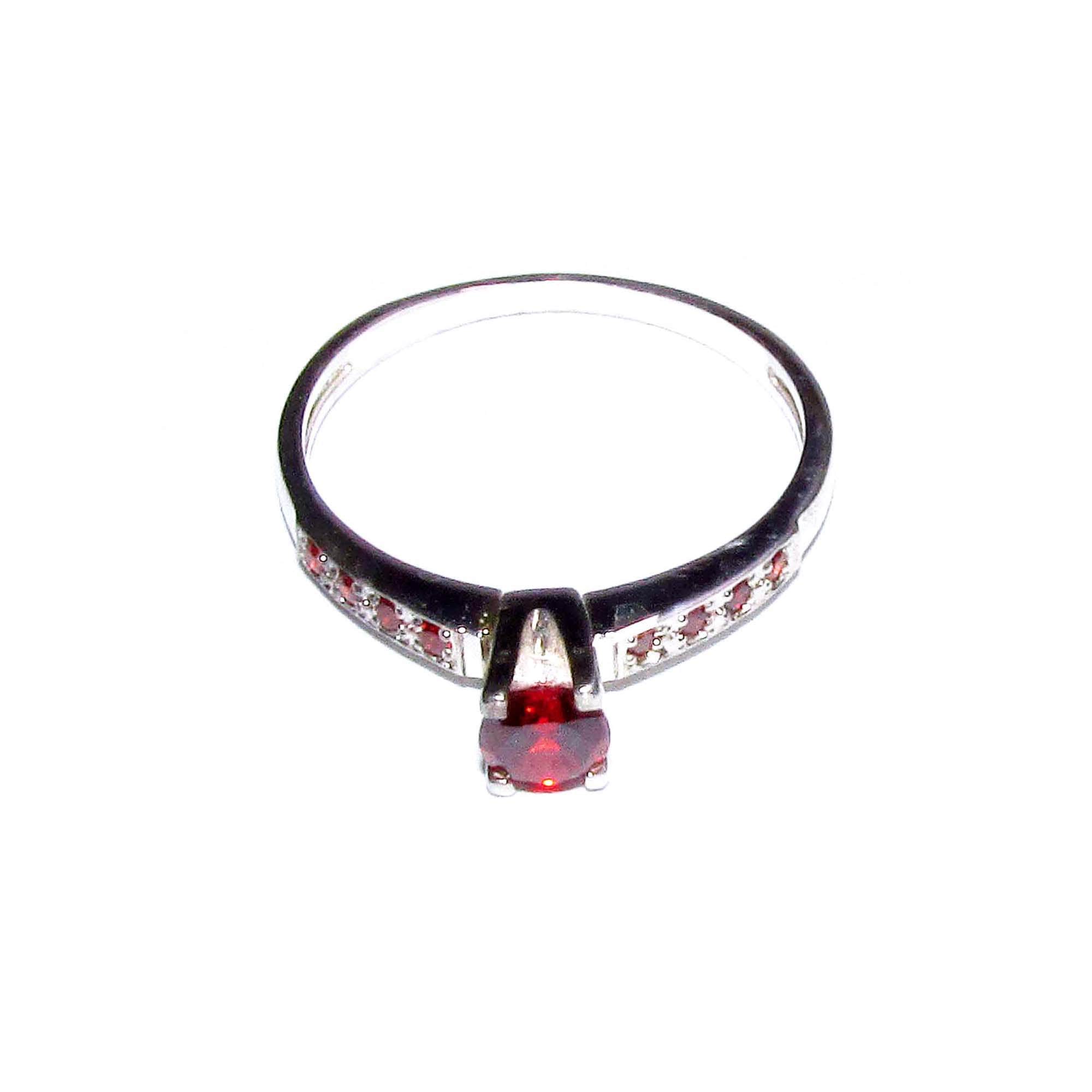 Garnet ring 925 sterling silver size 6, handmade ring, single copy, sterling silver, Garnet, 925 silver ring, gemstone, Gift ring