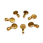 14K Yellow gold filled large round Glue-on Pendant Bails, Jewelry making, bail with loop, Bail, Bail gold filled, Bail finding - 1 piece