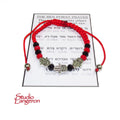 Red string bracelet Red bracelet with prayer Jerusalem Judaism Red string from Israel Ben Porat prayer Jerusalem Israel Evil eye