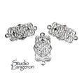 925 Sterling silver link connector size 25x14 mm, Silver link component, Jewelry making, Silver 925, Connector, Jewelry connector - 1 piece