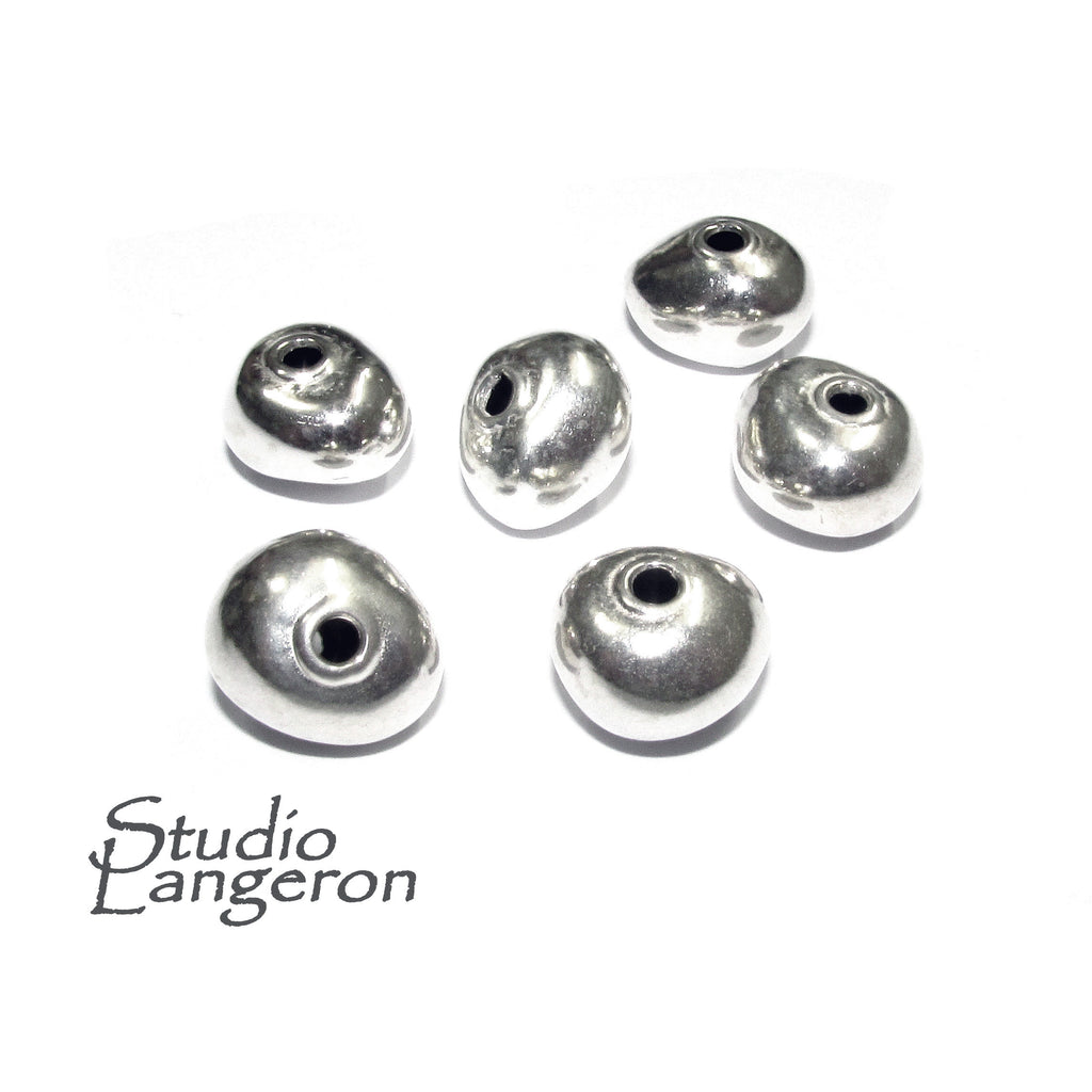 925 sterling silver handmade beads BB35, silver beads, handmade beads, decorative beads, Original beads, Jewelry making - 1 piece