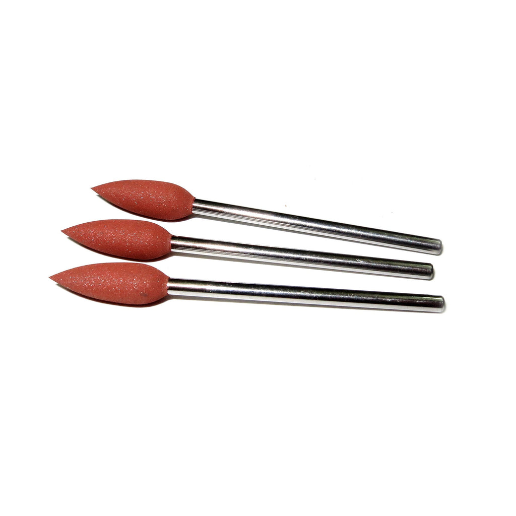 Brown Rubber Silicone Cone Polishers, Jewelry tools, Medium grit, Jewelry making - 1 piece