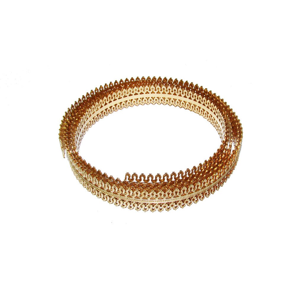 14K Yellow Gold filled Gallery wire, Bezel wire, Gallery ribbon, Gallery pattern, Gold Filled Wire, Jewelry making, Setting - 4 inch (10 cm)