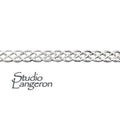 935 Argentium Silver Bezel wire, Gallery wire, Gallery ribbon, Gallery pattern, Jewelry making, Setting, Silver wire - 4 inch (10 cm)