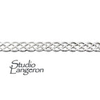 935 Argentium Silver Bezel wire, Gallery wire, Gallery ribbon, Gallery pattern, Jewelry making, Setting, Silver wire - 4 inch (10 cm)