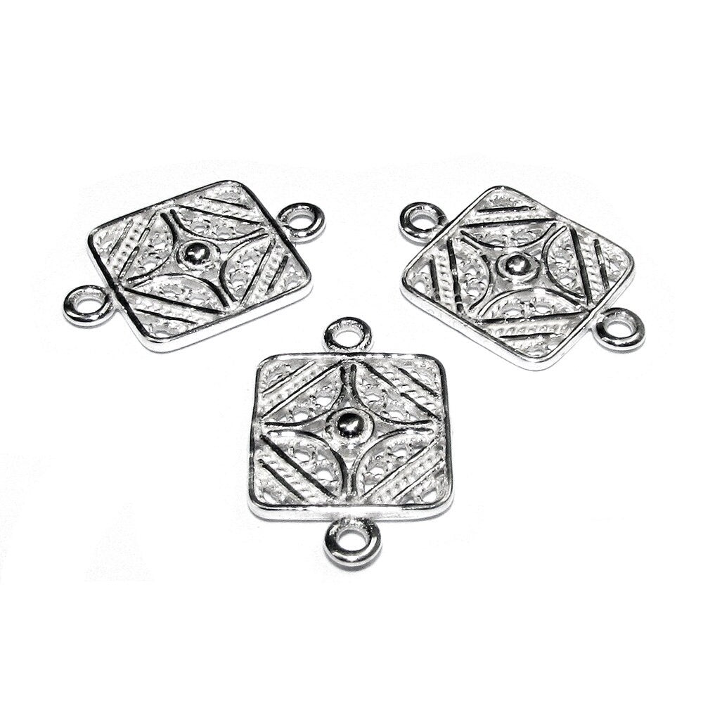 925 Sterling silver connector 1.8x1.2 cm, silver connector 8196, Link connector, Connector, Jewelry making, Jewelry connector - 1 piece