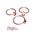 14K Rose gold filled blank ring with bezel cup 6x8 mm size 4, 5, 6, 7, 8, 9, 10, 11, Base ring, Bezel cup, Jewelry making - 1 piece