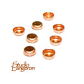 10 pcs size 3.0 mm 14K Rose gold filled Round Bezel Cup, Bezel cup, Gold Filled bezel cup, Round bezel cups, Setting, Jewelry making
