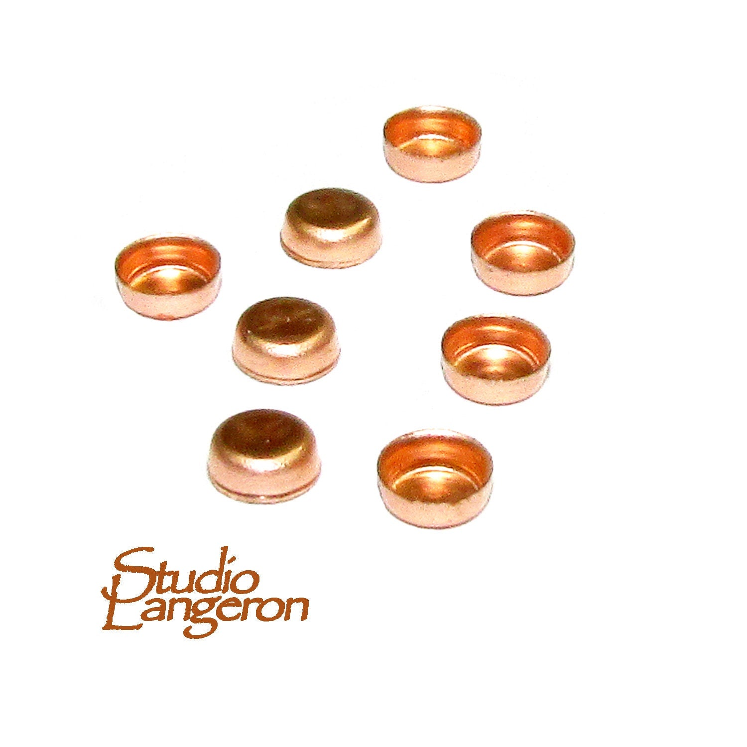 10 pcs size 3.0 mm 14K Rose gold filled Round Bezel Cup, Bezel cup, Gold Filled bezel cup, Round bezel cups, Setting, Jewelry making