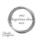 940 argentium silver wire Thickness 30-8 GA, Jewelry making, argentium silver wire, silver findings, wire wrapping – 1 meter (3.30 ft)