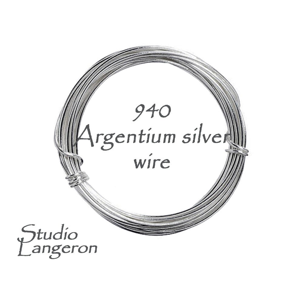 940 argentium silver wire Thickness 30-8 GA, Jewelry making, argentium silver wire, silver findings, wire wrapping – 1 meter (3.30 ft)