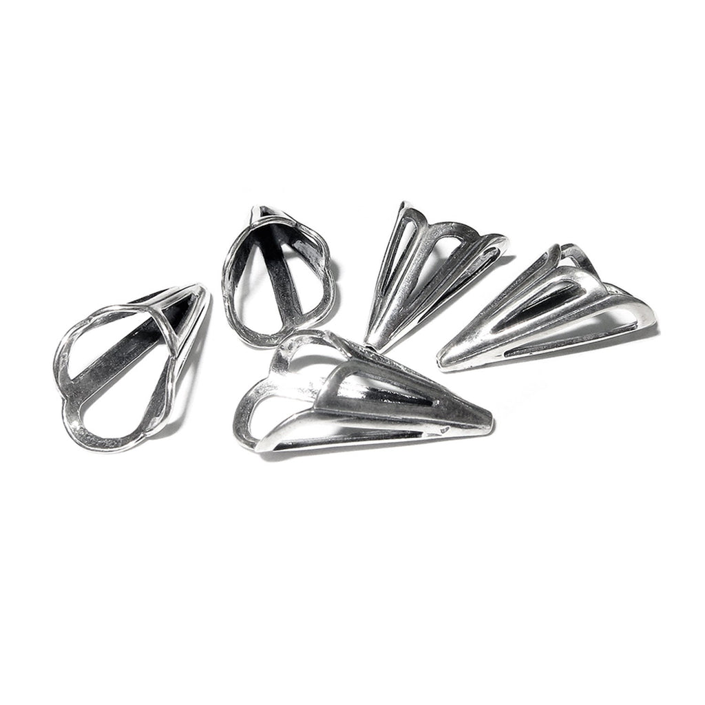 925 Sterling silver Bead Cones, Beading, Beading cones, Sterling silver, Lariat, End caps, Silver cone, Jewelry making - 1 pair (2 piece)