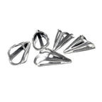 925 Sterling silver Bead Cones, Beading, Beading cones, Sterling silver, Lariat, End caps, Silver cone, Jewelry making - 1 pair (2 piece)