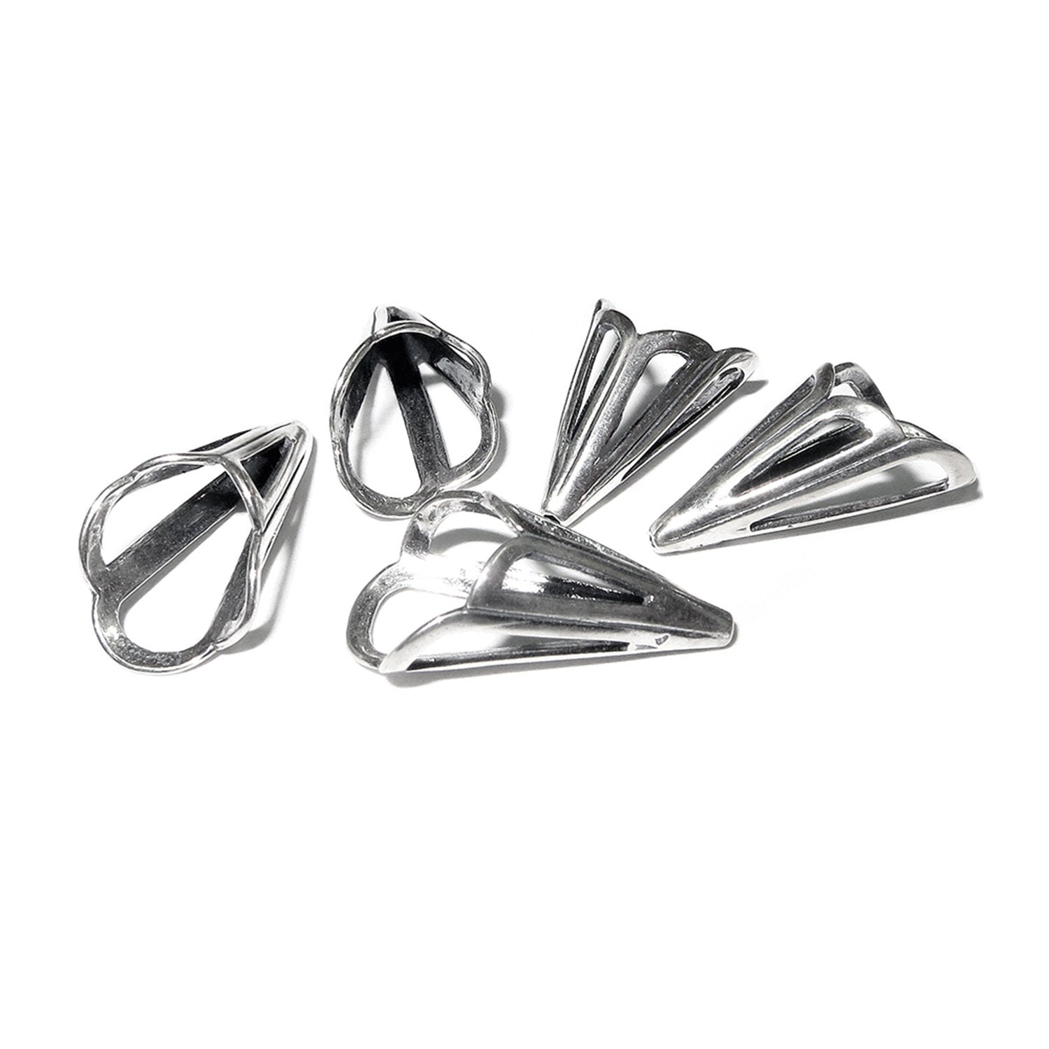 925 Sterling silver Bead Cones, Beading, Beading cones, Sterling silver, Lariat, End caps, Silver cone, Jewelry making - 1 pair (2 piece)