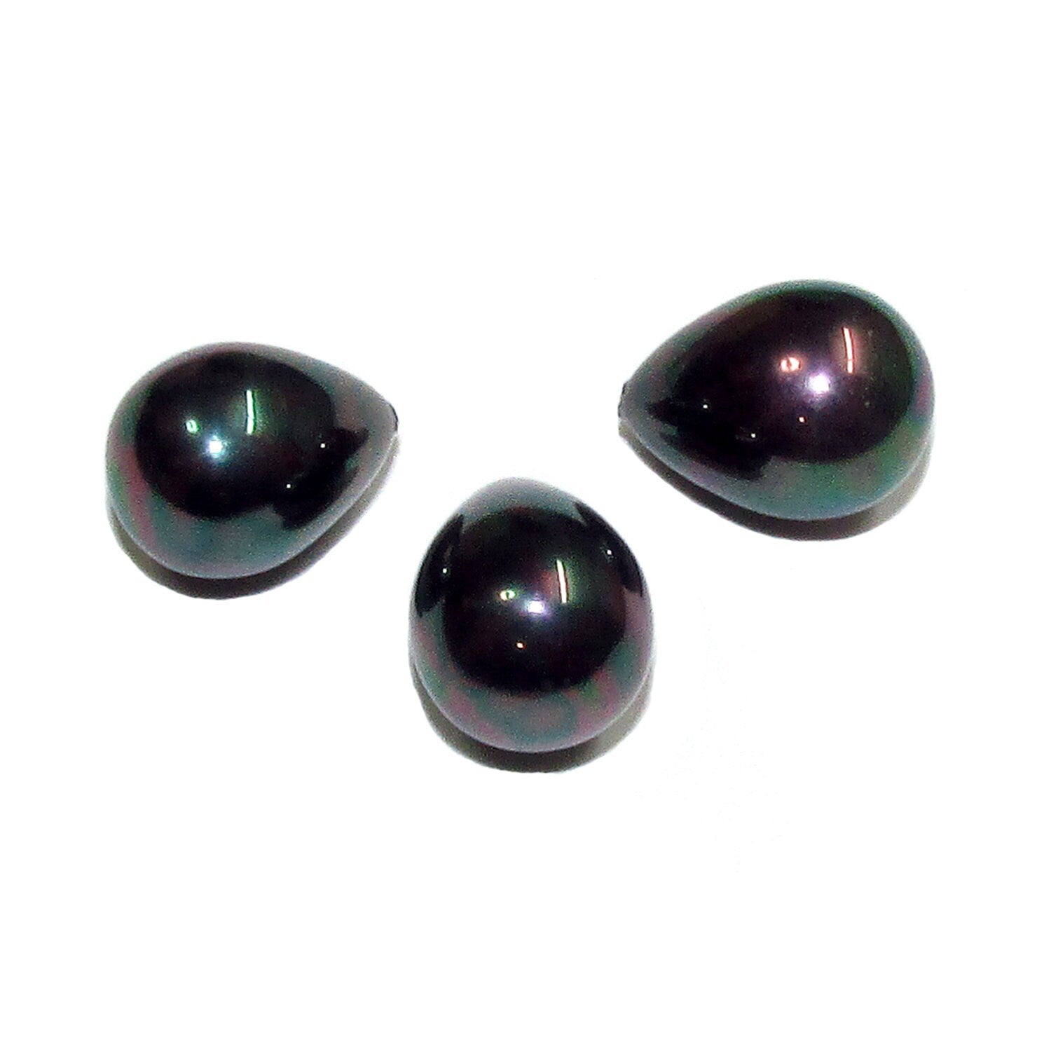 Natural Sea shell pearl Teardrop half drilled Beads size 12x8 mm, Natural shell pearl Matching, Half Drilled Beads, Jewelry making - 1 piece