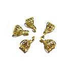 14K Gold filled delicate filigree Pendant Bails with hook, Bail with hook, Gold filled Bail, Jewelry making, Bail findings - 1 piece