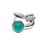925 sterling silver open blank ring with bezel cup 8 mm, bezel cup, silver ring, base ring, Jewelry making, Setting - 1 piece
