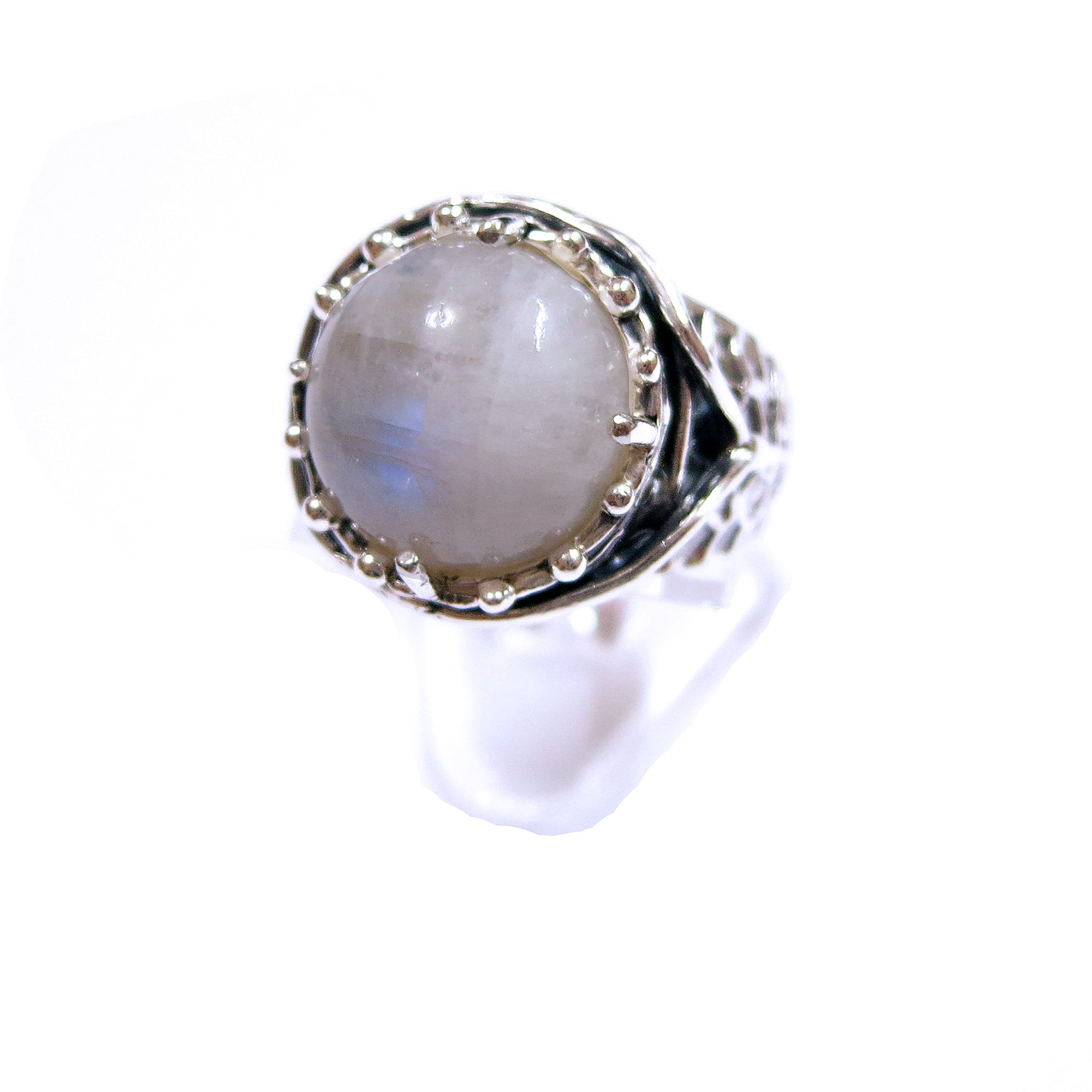 Statement moonstone ring 925 sterling silver size 7 1/2, Handmade ring, single copy, 925 sterling silver, Natural moonstone, gemstone