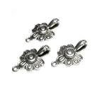 925 Sterling Silver Fold-Over Magnetic Clasp, Magnetic clasp, Clasp, Silver clasp, Round clasp, Sterling silver, Jewelry making - 1 piece