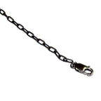 925 Sterling Silver Black Rhodium Plated Oval Lobster Clasp sizes 10 mm, Jewelry making, Lobster clasp, Black Rhodium, Silver 925 - 1 piece