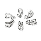 925 Sterling silver decorative Large Pendant Bails, sterling silver Bail, Jewelry making, Bail finding, bail for pendant, silver - 1 piece