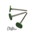 Green Rubber Silicone flat Polishers, Jewelry tools, Coarse grit, Jewelry making - 1 piece
