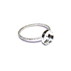 925 sterling silver blank ring with bezel cup 8 mm size 4, 5, 6, 7, 8, 9, 10, 11, bezel cup, base ring, Jewelry making, Setting - 1 piece