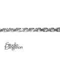 1.8 mm Sterling Silver Diamond Cut Drawn Oval Cable Chain, shiny chain, silver chain, sterling silver chain, Jewelry making - 1 Ft (30 cm)