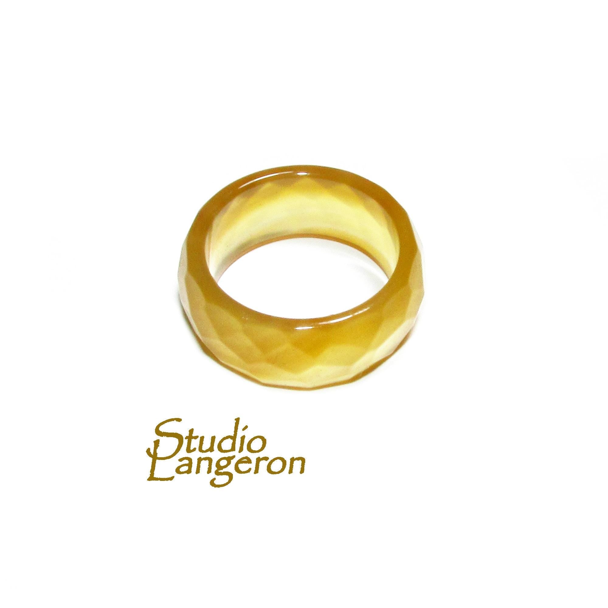 Natural Jade faceted band Ring size 9, Jade stone ring, Band Rings, Natural Gemstone ring, Unisex rings, Solid gemstone