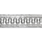 935 Argentium Silver Bezel wire, Gallery wire, Gallery ribbon, Gallery pattern, Jewelry making, Setting, Silver wire - 4 inch (10 cm)
