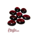 8x10 mm Garnet Oval Cabochon Natural Gemstone Calibrated Size, Garnet Gemstone, Natural gemstone, Garnet cabochon, Jewelry making - 1 piece