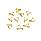 14K Yellow gold filled Pinch small Pendant Bail, Jewelry making, bail for pendant, Bail, Bail gold filled, Bail finding - 1 piece