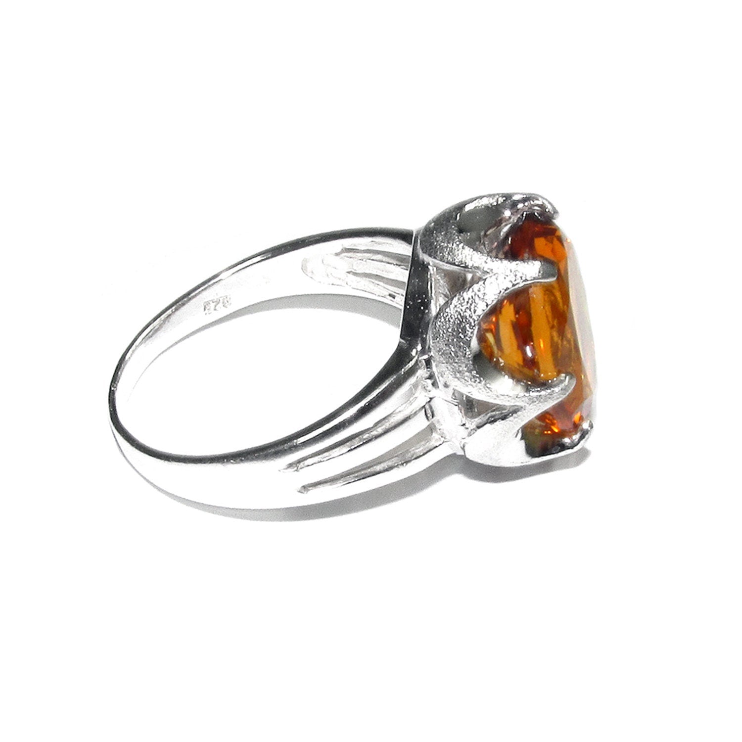 Citrine ring 925 sterling silver size 9, Handmade ring, single copy, 925 sterling silver, Natural Citrine, silver ring, gemstone Citrine