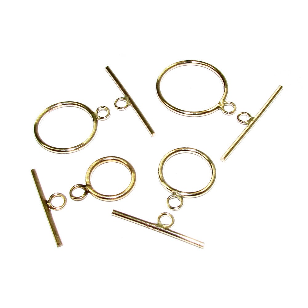 14K Yellow Gold filled Toggle Clasps sizes 10, 12, 14, 17 mm, Toggle clasps, Clasps, 14K Gold Filled clasp, Jewelry making - 1 piece